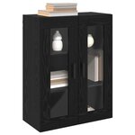vidaXL Buffet Chêne noir 69 5 x 34 x 90 cm Bois d'ingénierie