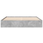 vidaXL Cadre de lit gris béton 200x200 cm bois d'ingénierie