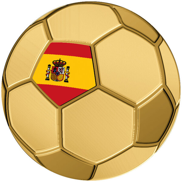 Monnaie SPAIN FOOTBALL Sport Icons 1/1000 Oz Or 3000 Francs Chad (PRÉCOMMANDE)