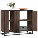 vidaXL Buffet chêne marron 94x35x76 cm bois d'ingénierie