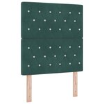 vidaXL Tête de lit LED verte foncée 80 cm Velours