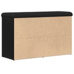 Banc de rangement vidaXL Chêne noir 80x30x48 cm Bois reconstitué