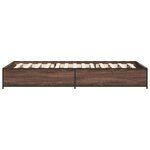 vidaXL Cadre de lit sans matelas chêne marron 90x190 cm