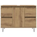 vidaXL Armoire de salle de bain chêne artisanal bois d'ingénierie