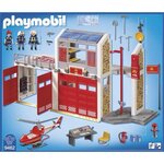 Playmobil 9462 - city action - caserne de pompiers avec hélicoptere