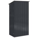 vidaXL Cabanons de jardin Anthracite 103 x 74 x 200 cm Métал