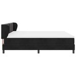 Lit à sommier avec matelas vidaXL Noir 200x200 cm en velours
