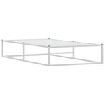 vidaXL Cadre de lit sans matelas blanc 90x200 cm métal