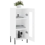 vidaXL Buffet blanc 34 5x34x90 cm bois d'ingénierie