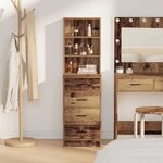 vidaXL Haut Armoire Bois ancien 40 x 41 x 135 cm Bois d'ingénierie