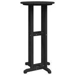 vidaXL Table de bar noire 55x55x107 cm HDPE