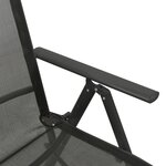 vidaXL Chaises inclinables de jardin lot de 2 Textilène et aluminium