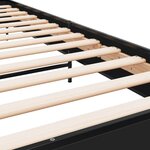 vidaXL Cadre de lit sans matelas noir 100x200 cm
