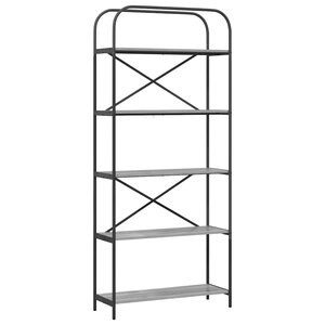 vidaXL Étagère Gris Sonoma 80 x 30 x 183 cm Bois d'ingénierie