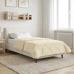 vidaXL Duvet d'hiver 140 x 220 cm Hiver Crème Respirant