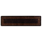 vidaXL Coureur de Tapis MARSA Noir 100 x 400 cm Polyester et PVC