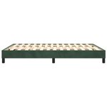 vidaXL Cadre de lit sans matelas vert foncé 140x200 cm velours