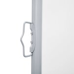 vidaXL Auvent latéral rétractable Crème 120 x 1000 cm