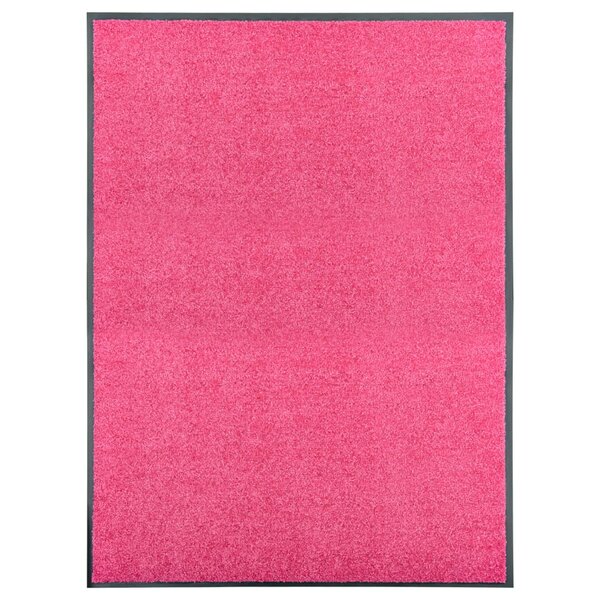 vidaXL Paillasson lavable Rose 90x120 cm