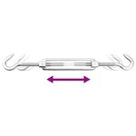 vidaXL Jeu d'accessoires de voile d'ombrage 8 Pièces Acier inoxydable