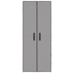 vidaXL Armoire à chaussures Gris 60x30x166 cm Tissu