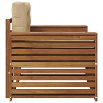 vidaXL Canapé d’extérieur Bois d'acacia massif et polyester