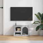 vidaXL Meuble TV Gris Sonoma 60 x 35 x 40 cm Bois d'ingénierie