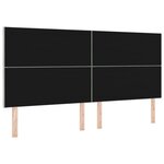 vidaXL Tête de Lit LED Géométrique Gris clair 200 cm Velours