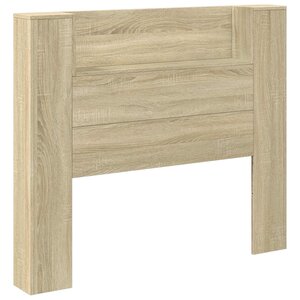 vidaXL Cabinet de Tête de Lit avec LED Sonoma 120 x 16 5 x 103 5 cm