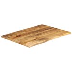 vidaXL Dessus de table 70x60x3 8 cm bord vif bois massif manguier brut