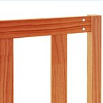 vidaXL Tête de lit cire marron 135 cm bois massif de pin