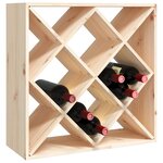 vidaXL Armoire à vin 62x25x62 cm Bois de pin massif