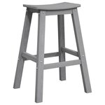Ensemble de bar de jardin vidaXL 3 pièces gris clair HDPE