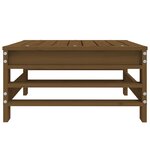 vidaXL Repose-pied de jardin marron miel bois de pin massif