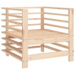 vidaXL Chaises de jardin avec coussins lot de 2 bois de pin massif