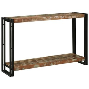 vidaXL Table console Multicolore 120 x 33 x 75 cm Bois Recyclé Solide