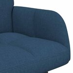 vidaXL Sofa 2 places Bleu 115 x 61 x 87 cm Tissu