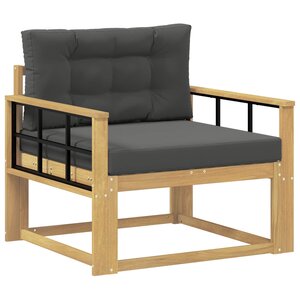 vidaXL Sofa de milieu extérieur Polyester Blanc