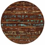 vidaXL Table à manger 110x75 cm Bois massif de récupération