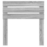 vidaXL Tête de lit Gris Sonoma 80 cm Bois d'ingénierie
