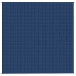 vidaXL Couverture lestée Bleu 200x200 cm 13 kg Tissu