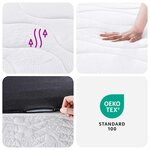 vidaXL Matelas à ressorts bonnell moyen 160x200 cm