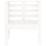 vidaXL Chaises de jardin lot de 2 blanc 61 5x53x71 cm bois pin massif