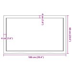 vidaXL Dessus de table marron clair bois chêne massif traité