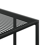 vidaXL Ensemble à manger de jardin 11 Pièces noir résine tressée