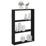 vidaXL Étagère murale noir 43x9x60 cm bois d'ingénierie