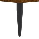 vidaXL Cadre de lit sans matelas chêne fumé 135x190 cm bois ingénierie