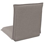 vidaXL Fauteuil de sol ajustable Taupe Tissu