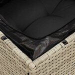 vidaXL Canapé de jardin 2 places et coussins gris clair résine tressée