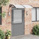 vidaXL Auvent de porte Noir 150x100 cm Polycarbonate